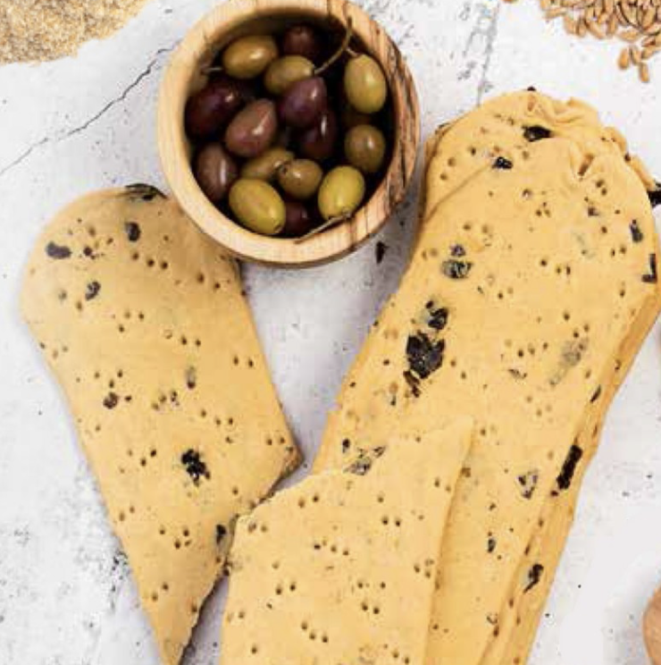 Le Ciappe med Oliven 150 gr - salt kjeks med oliven - Bilde 3